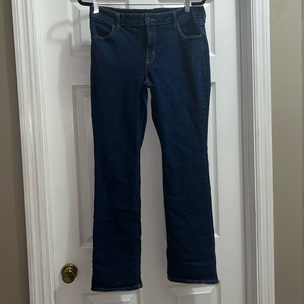 OLD NAVY WOMENS MID RISE KICKER BOOT CUT SIZE 14